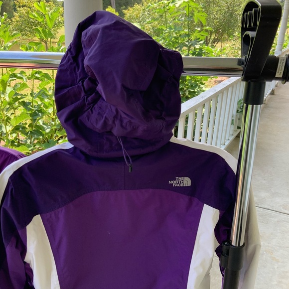 The North Face 3 in 1 Hyvent Hooded Womens Jacket POP OF PURPLE COLOR Size S - Picture 4 of 13